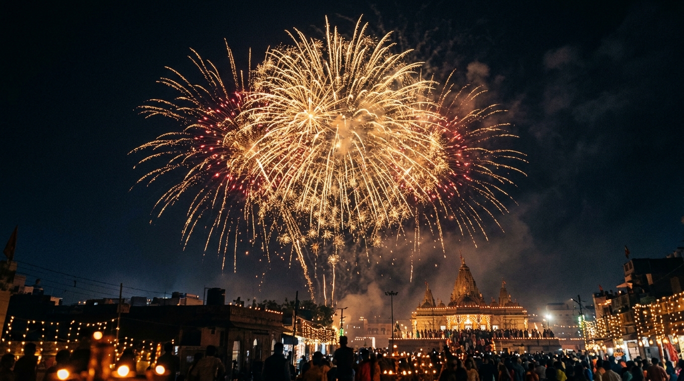 Spectacular Sivakasi Fireworks Bursts